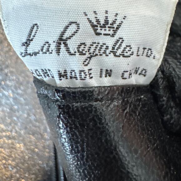 La Regale Vintage Shoulder Purse Black Chainmail Sequin Flap Style Snap Closure - Picture 9 of 9